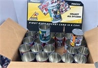 48 Pinnacle Hockey Card Cans. 1997/98. Empty.
