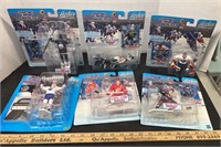 Six Starting Lineup Hockey Figurines