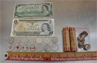 Canadian currency - Total of $6.50, see pics