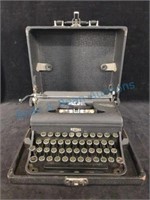 Royal typewriter in case