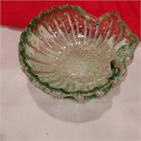 Art Glass Shell Bowl