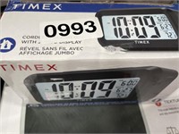 TIMEX CORDLESS ALARM CLOCK RETAIL $30