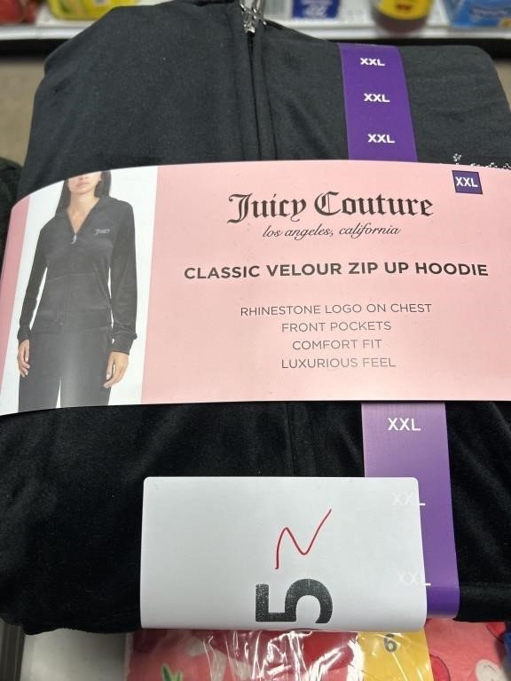 Juicy Couture velour zip hoodie & pant XXL