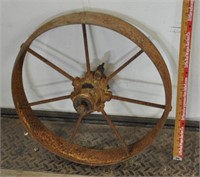Antique 17" steel wheel, see pics