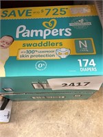 Pampers 174 diapers N