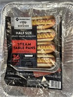 MM half size steam table pans 36 pack