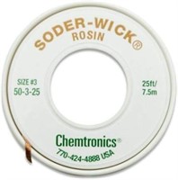 (4)Chemtronics Desoldering Braid Soder-Wick Rosin