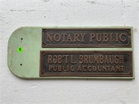 NOTARY PUBLIC ROBERT BRUMBAUGH PUBLIC ACCOUNTANT