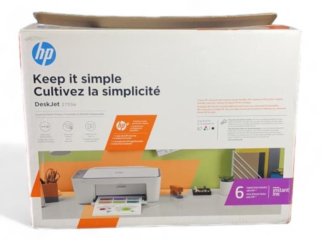 New HP Deskjet 2755e printer