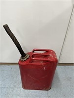 Vintage Blitz 5 Gallon Gas Can With Spout