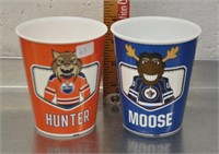 2 NHL Tim Hortons Mascot collectors cups
