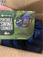 MM portable swing lounger- blue