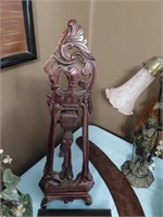 Carved Wooden Table Top Easel