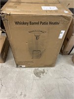 Whiskey barrel patio heater