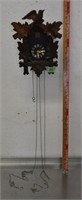 Cuckoo clock, missing chain weights, untested