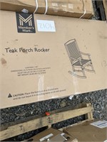 MM teak porch rocker