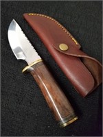 New firework Brown bone skin hunting knife with