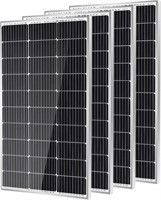 10BB HQST 4pcs 100W 12V Solar Panel 4 Pack