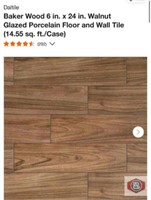 approx. 291 sq ft; Daltile Baker Wood 6 in. x 24