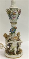 Schierholz Germany Figural Cherub Porcelain Lamp