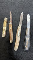 4 Vintage Pocket Knives, See Pics