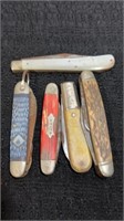 5 Vintage Pocket Knives, See Pics