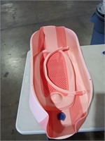 Baby Bath Seat with Baby Bath Support (Pink)