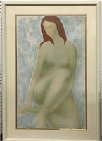 Pencil Signed And Numbered Print Of Nude
