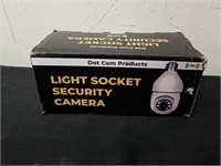 Com light socket security camera