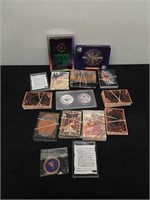 Pogs, card games and trading cards