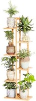 Bamboo 6 Tier 7 Potted Plant Stand Rack Multiple