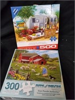 1 500 piece and 300 piece puzzle
