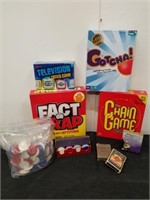 Group of games, Poker chips, and cards