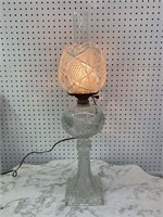Pressed Glass Parlor Lamp