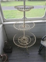 Vtg. French Style Three Tier Wire Rack- 49 I