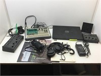 Electronics. Korg ES1 sampler, dell laptop and