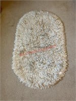 Long haired step rug (Back left bedroom)