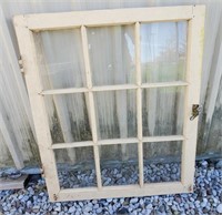 Antique Wooden Framed Window  Upcycle
