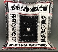 Throw Blanket Cow Themed