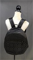 Coach Black Leathered Details Backpack*