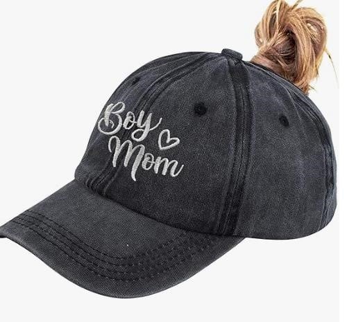 RNFENQS Womens Boy Mom Ponytail Baseball Cap