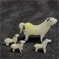 Vintage Glass Horse miniatures  - J