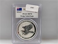 PCGS 2014-P MS70 Wedge Tail Eagle