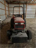 Case IH 255 Diesel Tractor & Belly Mower