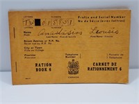 Ration Book With Stamps