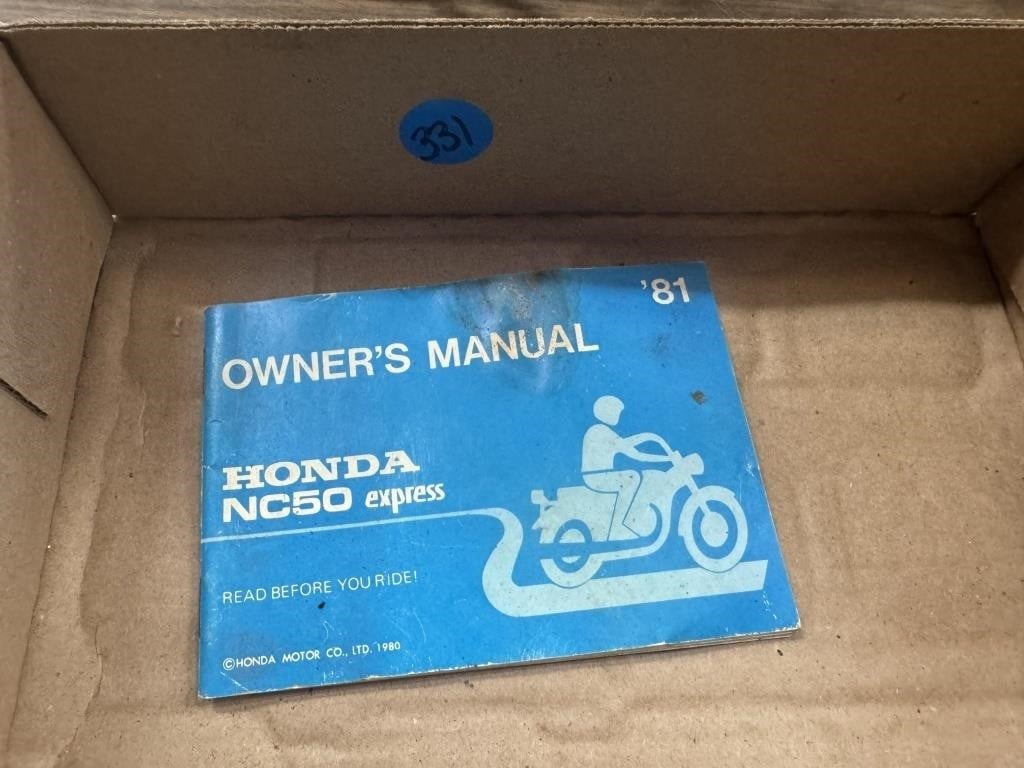 Honda NC50 Express Owner's Manual '81