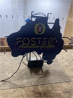 Foster Australian for beer neon needs repaired