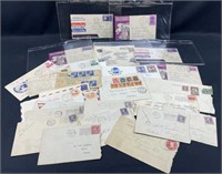 Collection of Early 1900s Envelopes w/ Stamps