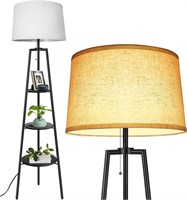 Outon Tripod Floor Lamp with Shelves