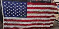 9'7"x4'10" United States Cotton Flag w/ 50 Stars